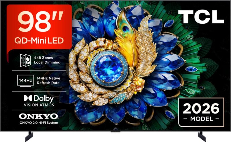 TCL 98A400MUK 4K Mini LED TV 98 Inch 144Hz Google TV