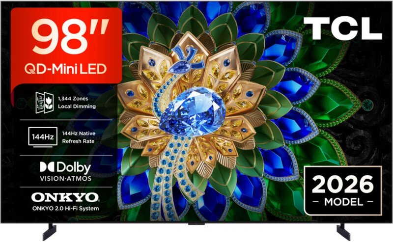 TCL 98A400UUK 4K Mini LED TV 98 Inch Google TV