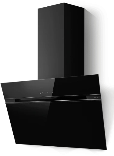 Elica ASC-AT-BLK-80 80cm Chimney Cooker Hood - Black ASC-AT-BLK-80