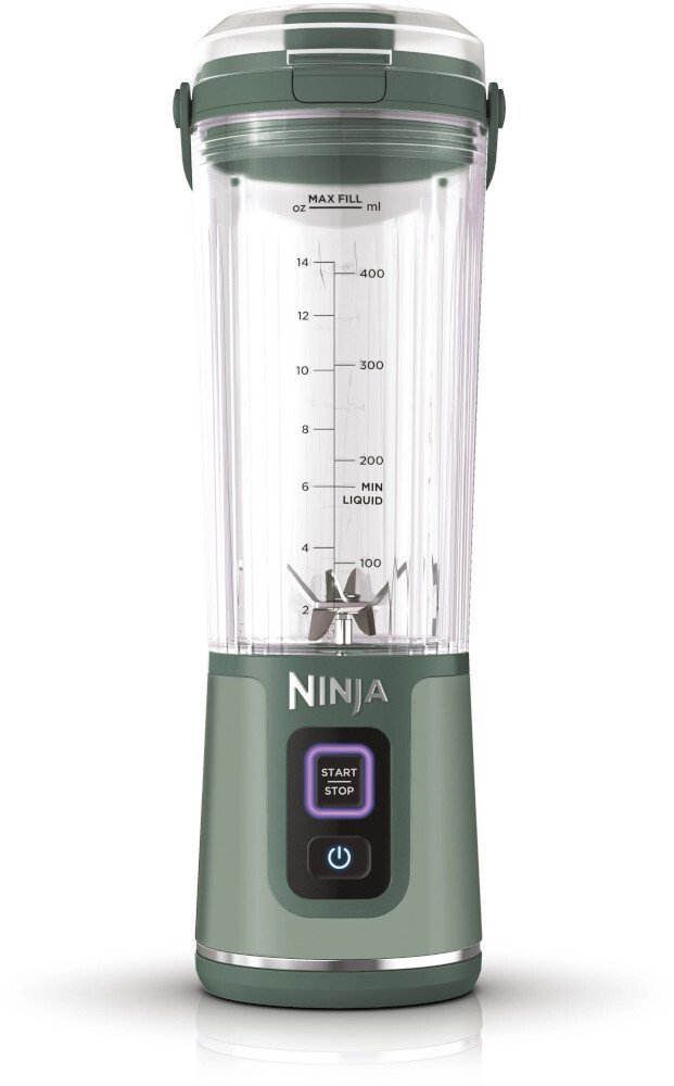 Ninja Blast 530ml Portable Blender, Leakproof Lid, Forest Green BC151UKEM | Powerful USB-C Rechargeable Cordless Mini Blender, Make Smoothies and Protein Shakes, Blend Ice & Frozen Fruit. - Image 4