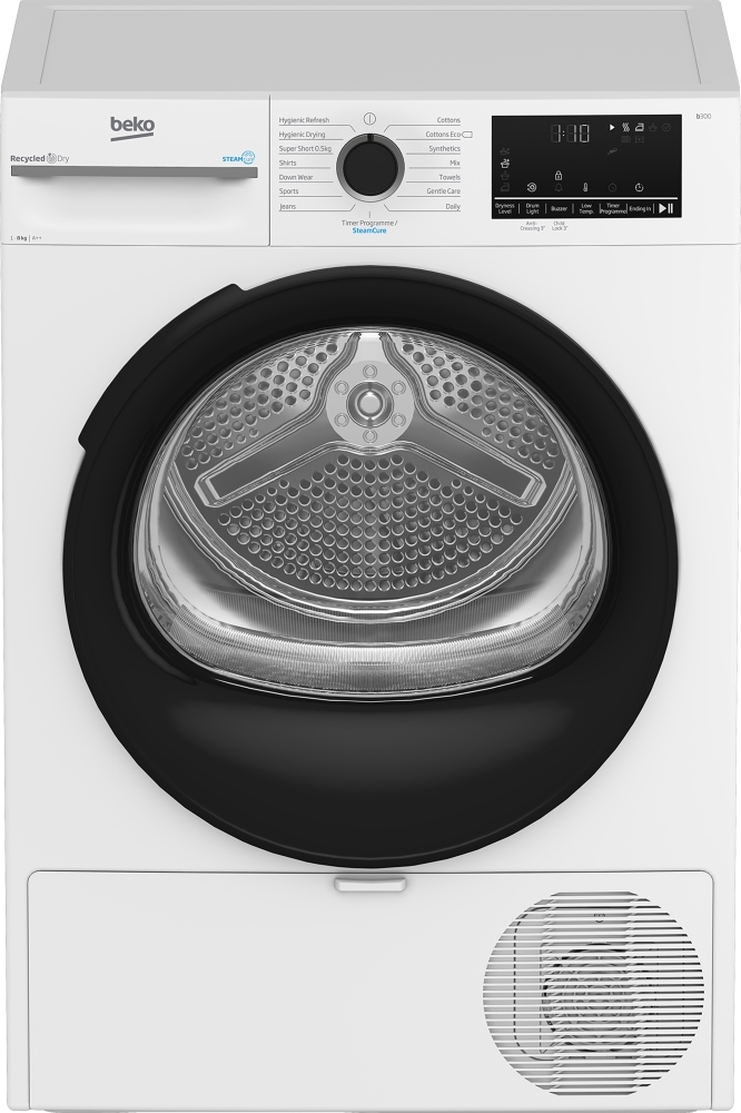 Beko 8 Kg Heat Pump Tumble Dryer - White - BM3T3833W - Image 3