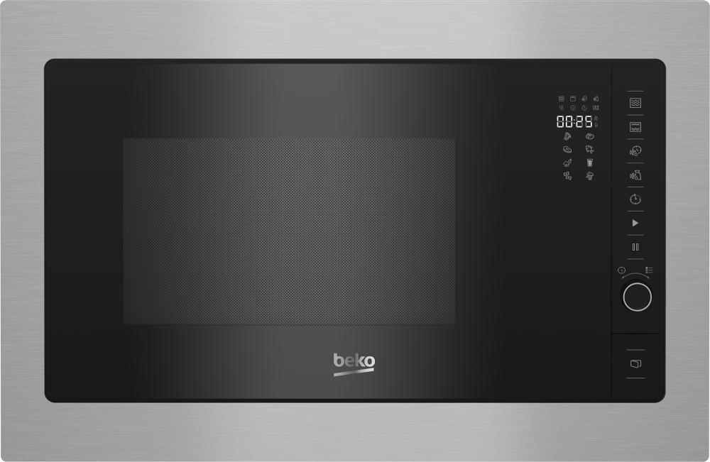 Beko Built-In Microwave With Grill, Stainless Steel Bmgb25332bg