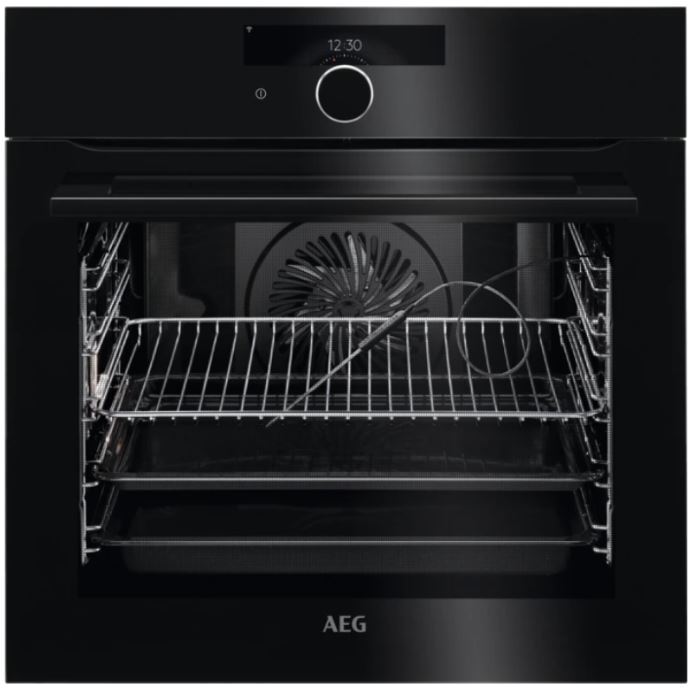 AEG BPK948330B 8000 AssistedCooking Built-In Electric Single Oven, Black, A++ Rated