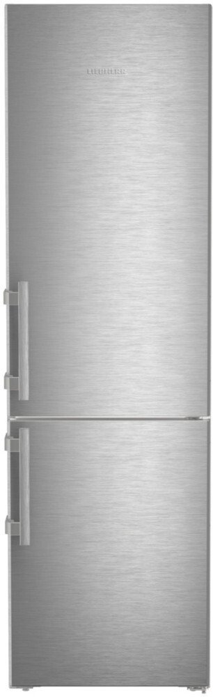 Liebherr CBNsda 575i Tall Freestanding 70/30 Fridge Freezer in Silver with No Frost Technology and SmartSteel Rear Wall