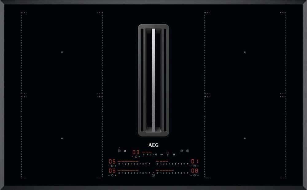 AEG CDE84751FB Induction Hob with Extractor Marks Electrical