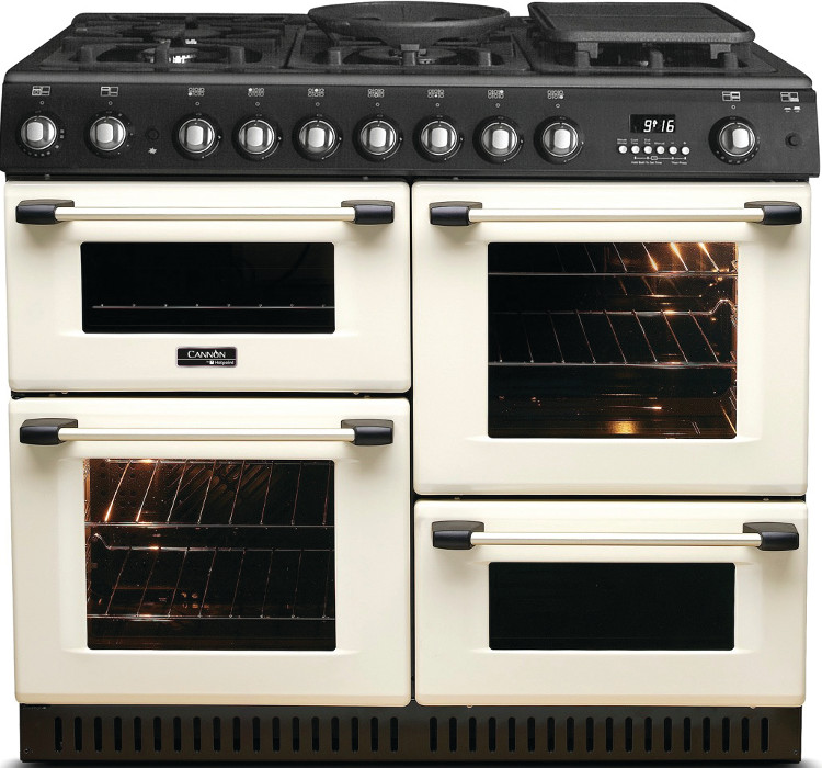 Buy Cannon CH10755GFS 100cm Gas Range Cooker Cream Marks Electrical