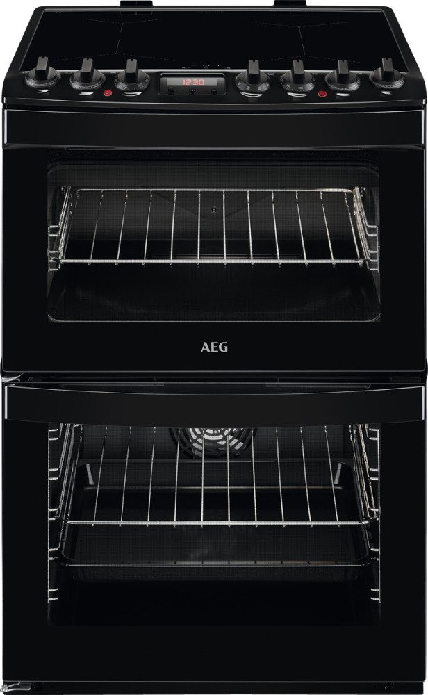 Buy AEG CIB6740ACB SteamBake Electric Cooker with Double Oven Black