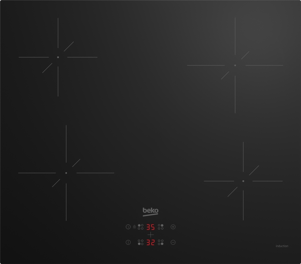 Beko CIHYQI21B Induction Hob Black 590mm Width