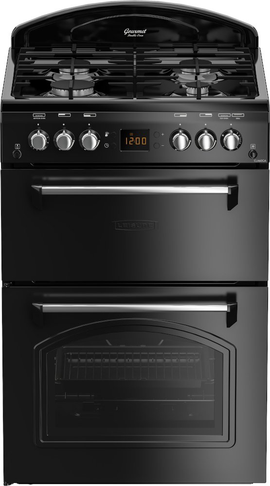 Buy Leisure CLA60GAK Gas Cooker with Double Oven Black Marks Electrical