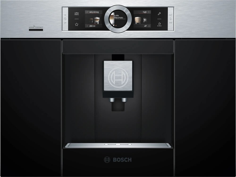 Bosch CTL636ES6 Serie 8 Built-In Coffee Machine, Stainless Steel