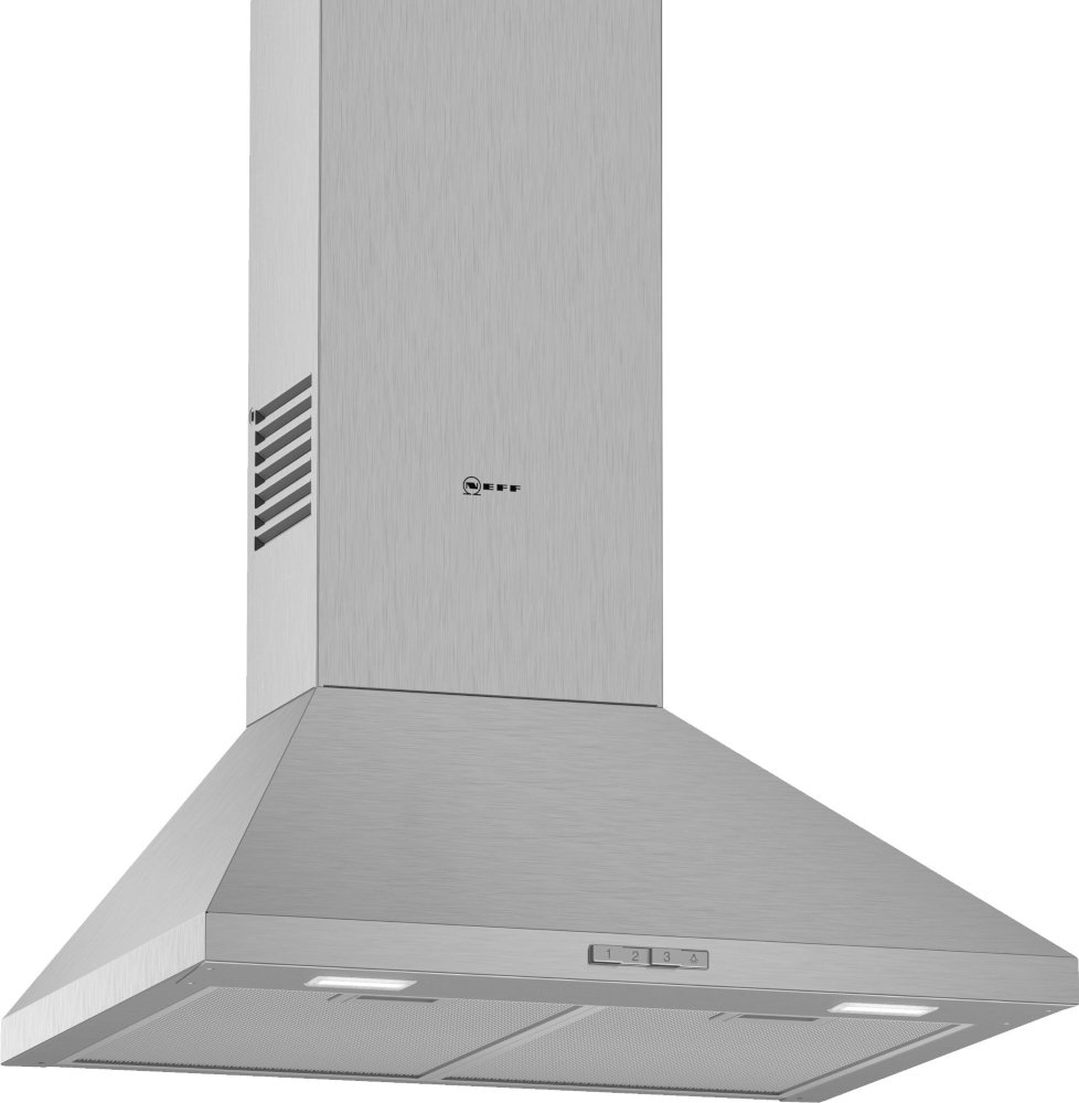 Neff D62PBC0N0B N30 60cm Chimney Cooker Hood, Stainless Steel, C Rated