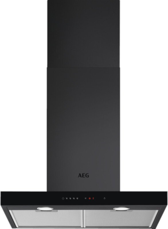 Aeg Black Dbe5681hr 8000 Breeze 60Cm Chimney Cooker Hood