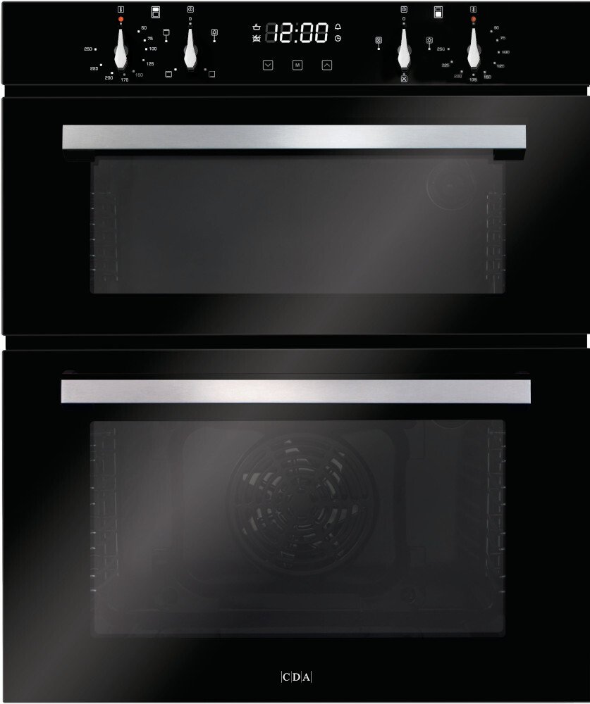 CDA DC741BL Built-Under Electric Double Oven, Black, A Rated