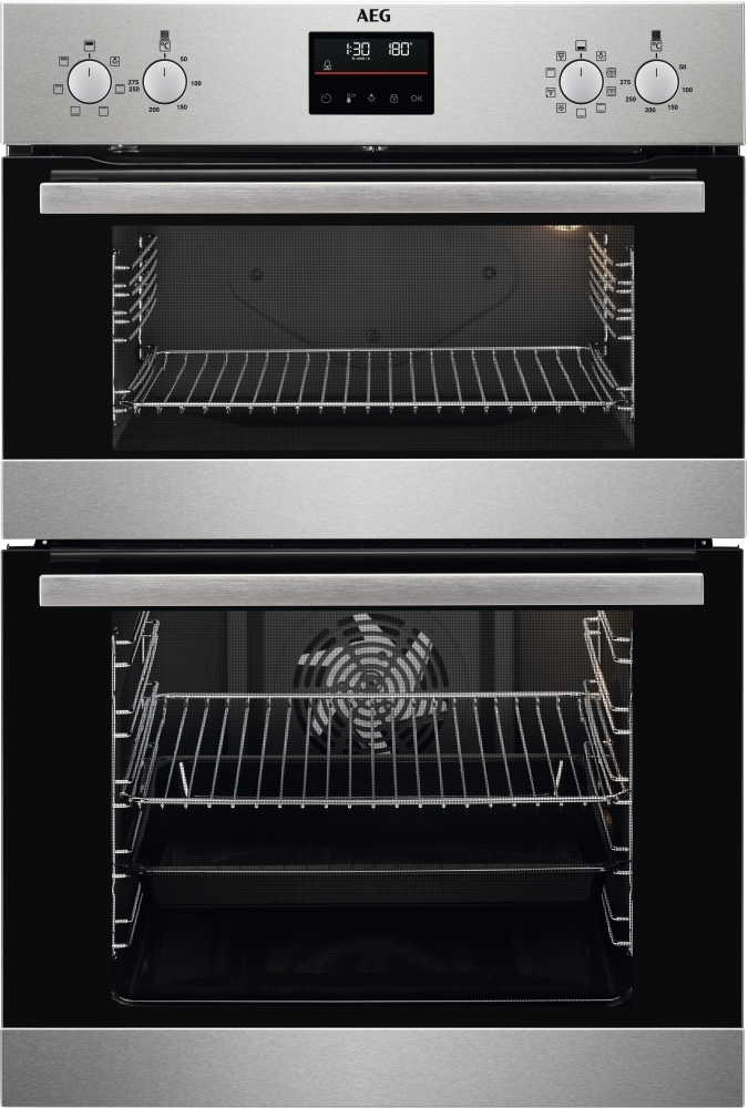 Aeg Stainless Steel Dcb535060m 6000 Surroundcook Built-In Electric Double Oven