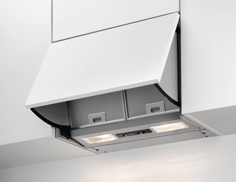 AEG DEB2631S Integrated Cooker Hood, Silver