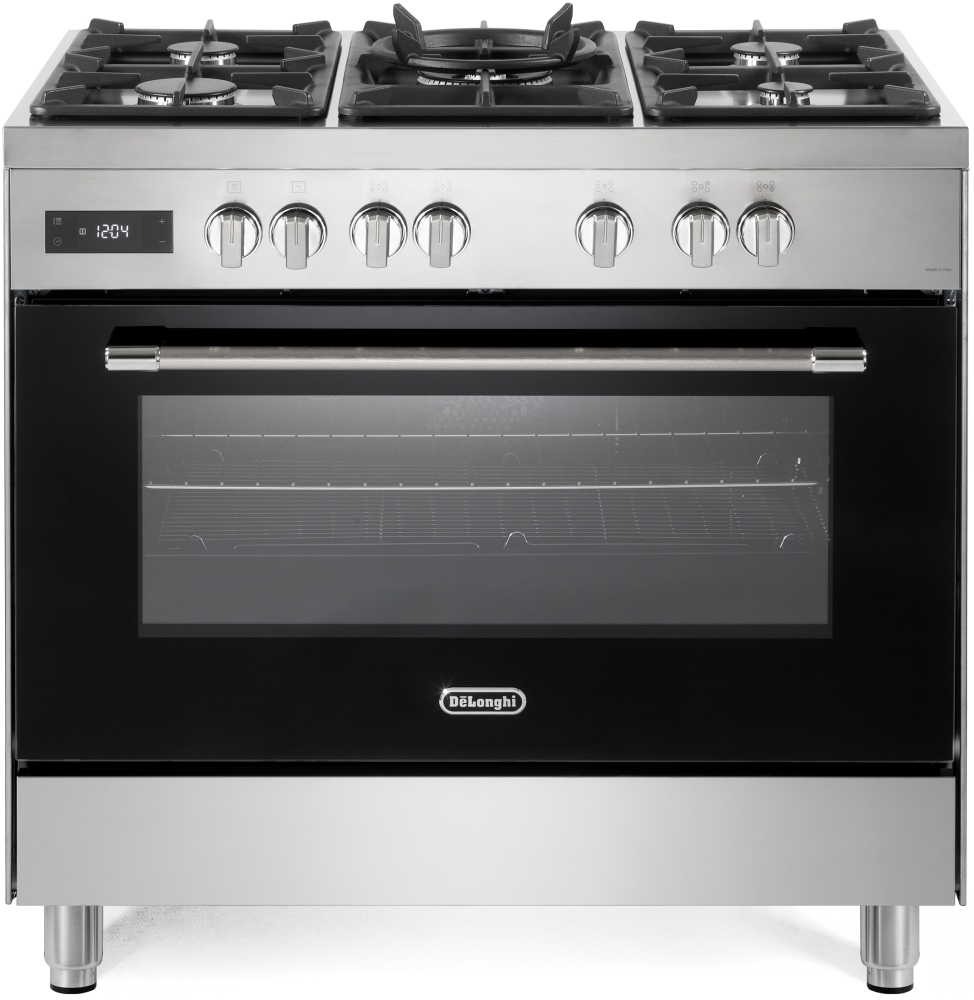 DeLonghi DEM 965 MXX 90cm Dual Fuel Range Cooker, Stainless Steel, DEM965MXX