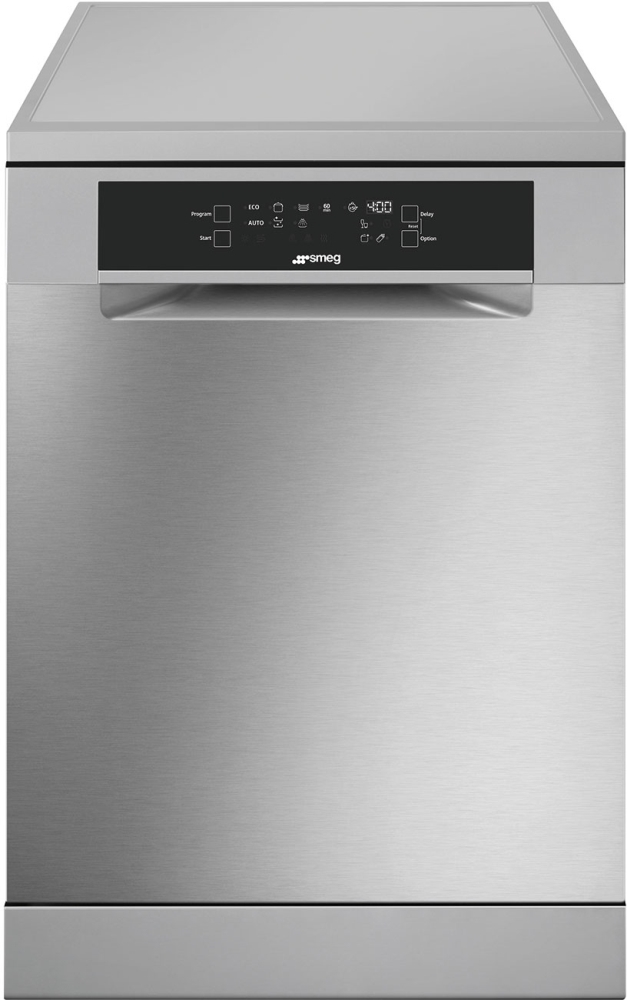 Smeg DF345CQSX Freestanding Full Size Dishwasher 60cm 14 Place Settings Stainless Steel C Rated with Orbital Wash and Inverter Motor