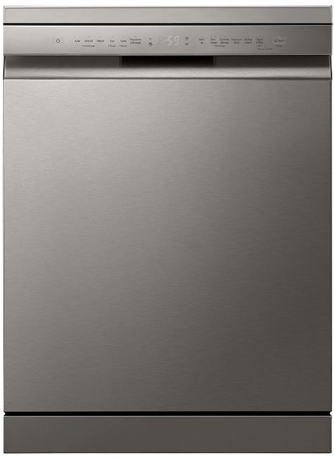 LG DF355FP Freestanding Dishwasher - 14 Place Settings - Silver DF355FP