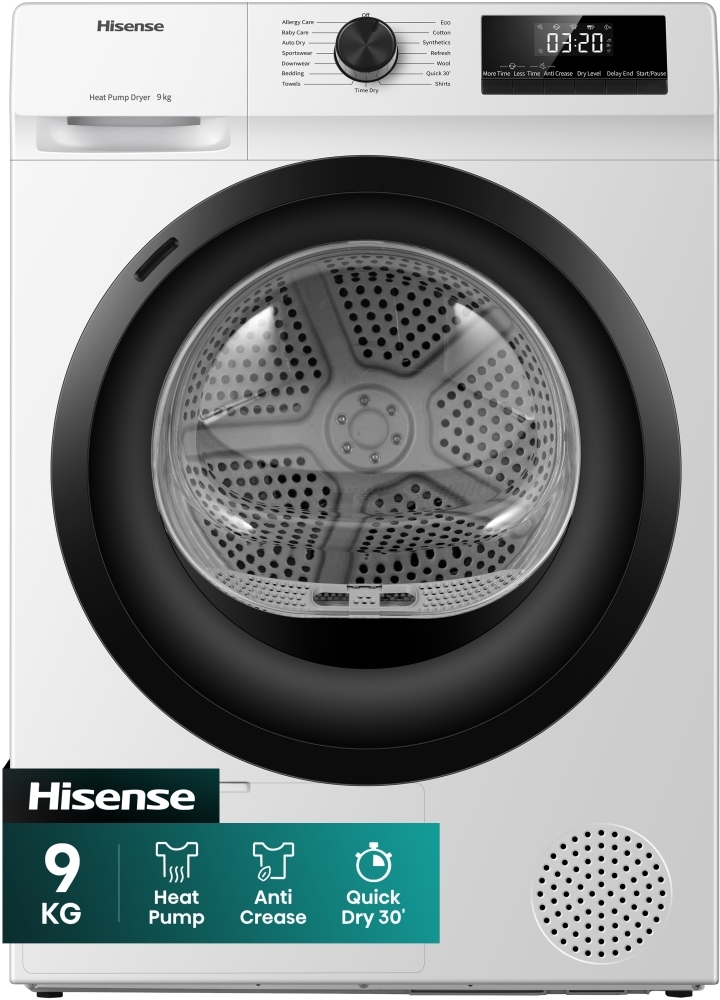 Hisense DH1Q902BW2 Heat Pump Tumble Dryer