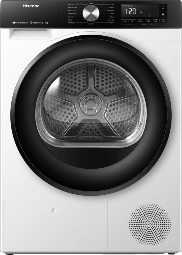 Hisense White Dh3s902bw3 Heat Pump Tumble Dryer