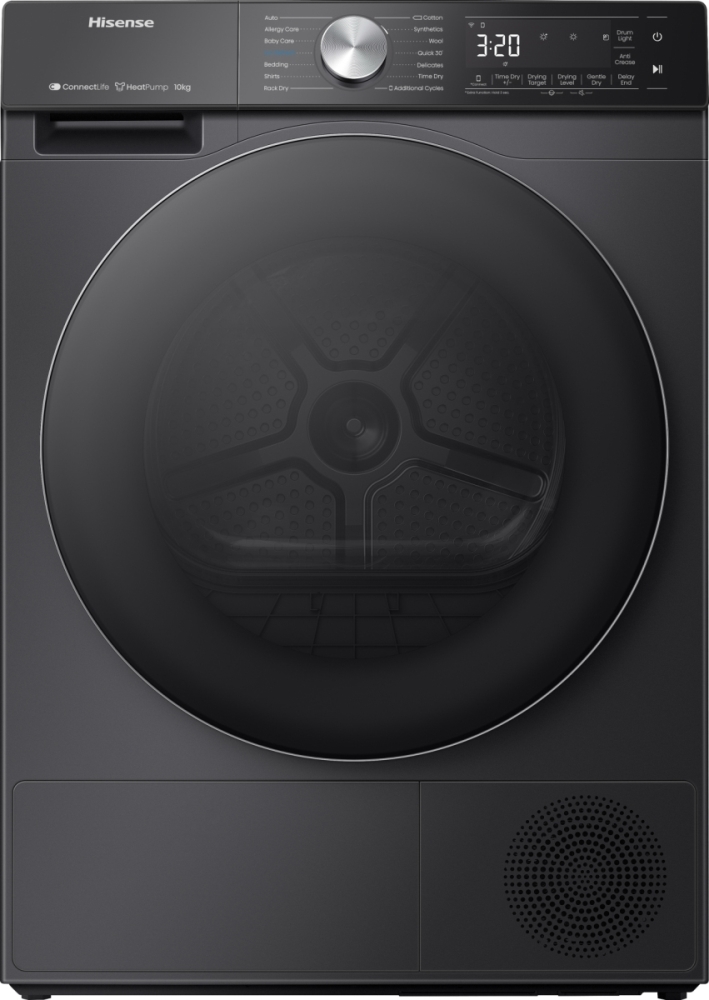 Hisense 10kg Heat Pump Tumble Dryer - DH5S102BB - Black DH5S102BB