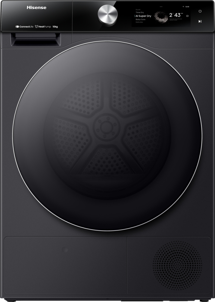 Hisense Black Dh7s107bb Heat Pump Tumble Dryer