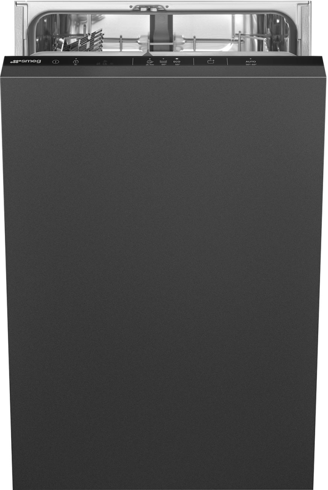 Smeg DI4522D Fully Integrated Slimline Dishwasher - 9 Place Settings - Black DI4522D