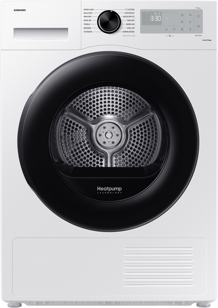 Samsung White Dv90cgc0a0ah Series 5 Optimaldry And Smartthings Heat Pump Tumble Dryer