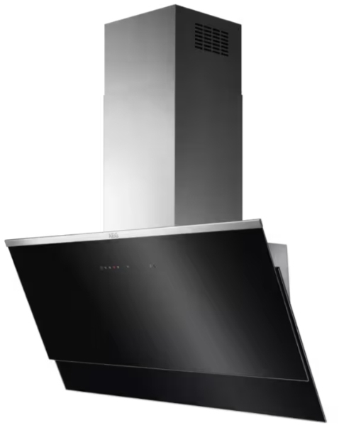 AEG DVE5971HG 90cm Chimney Cooker Hood, Black and Stainless Steel, A Rated