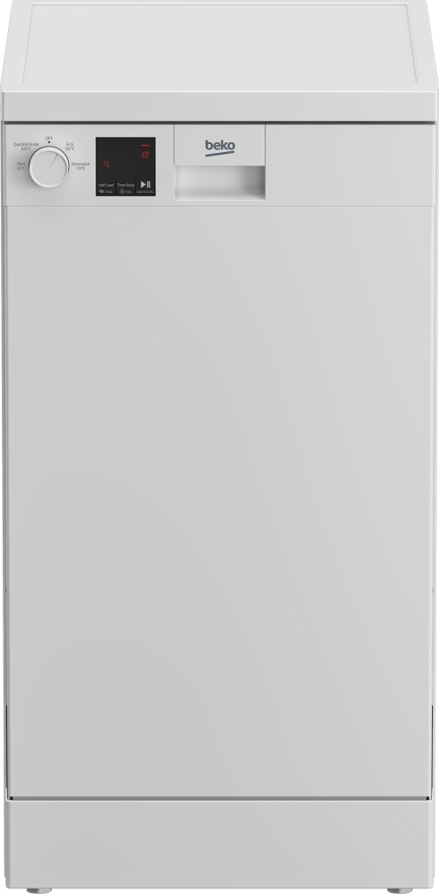 Beko DVS04X20W 45cm Slimline Freestanding Dishwasher, 10 places, 4 Programs - Image 4