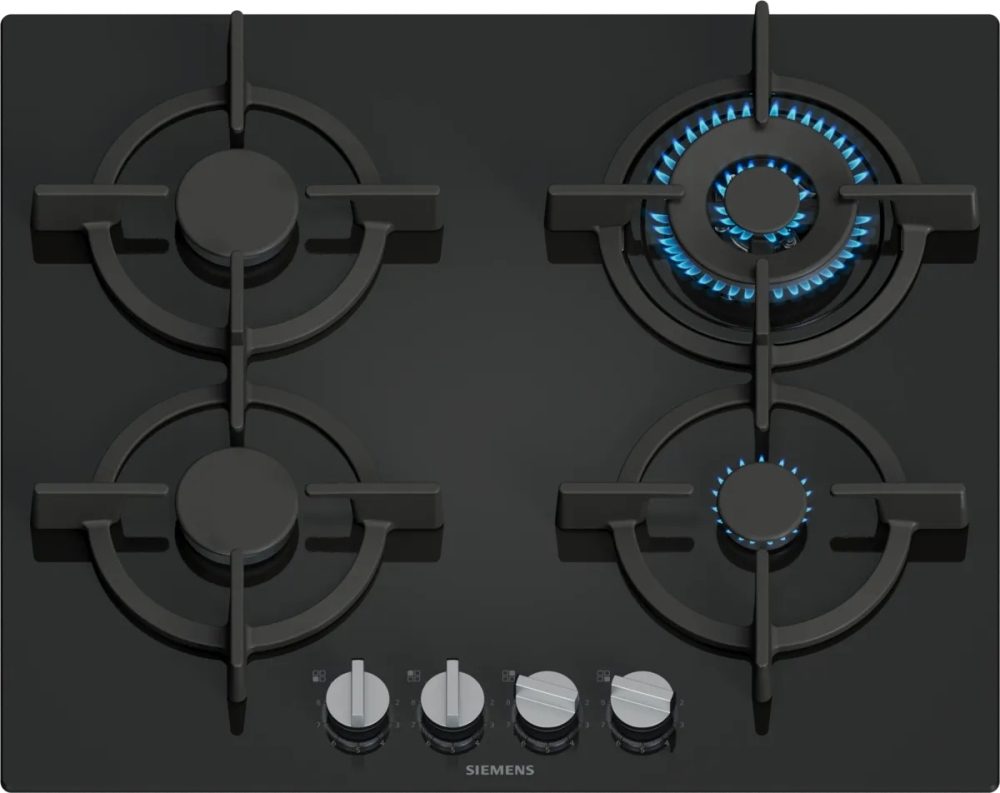 Siemens iQ500 EP6A6HI10 Gas Hob - 59 cm - Black - Tempered Glass EP6A6HI10 iQ500