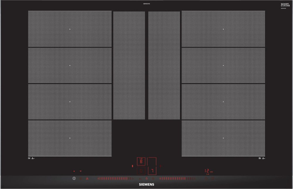 Siemens EX875LYV1E Induction Hob - Black - 4 Zone EX875LYV1E iQ700