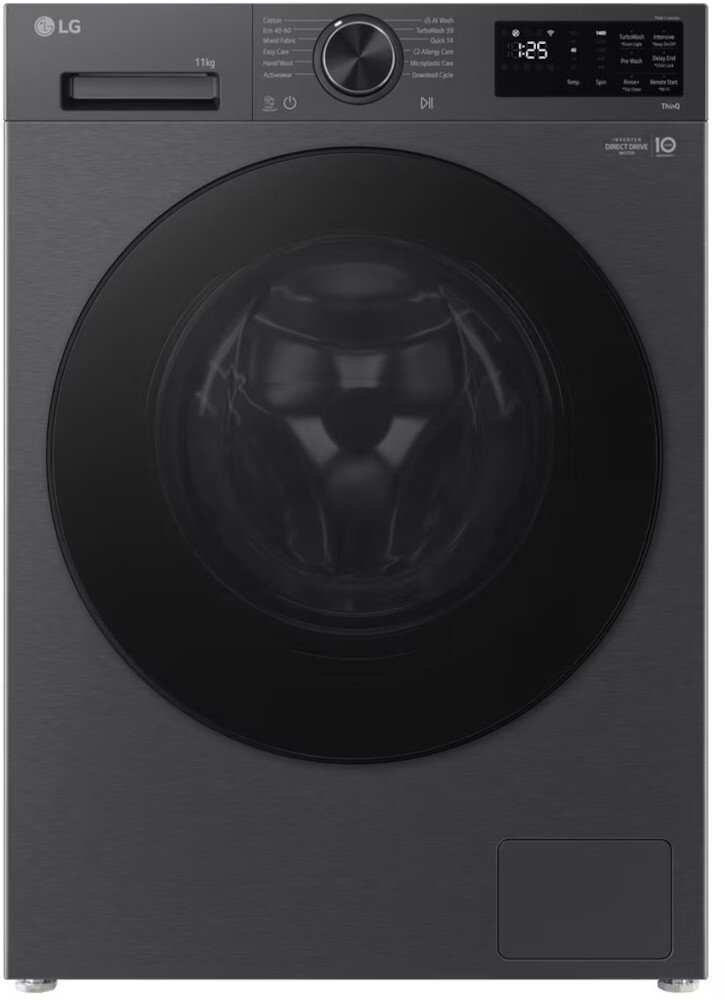 LG Freestanding Washing Machine - 11 kg - Black F4X5011TBB Series 5 11kg Direct Drive