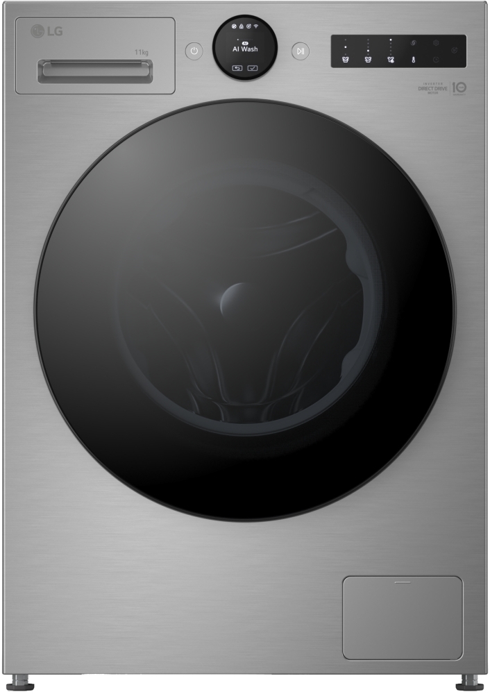 LG F4X7511TSB Washing Machine - 11kg - 1400 RPM - Silver F4X7511TSB