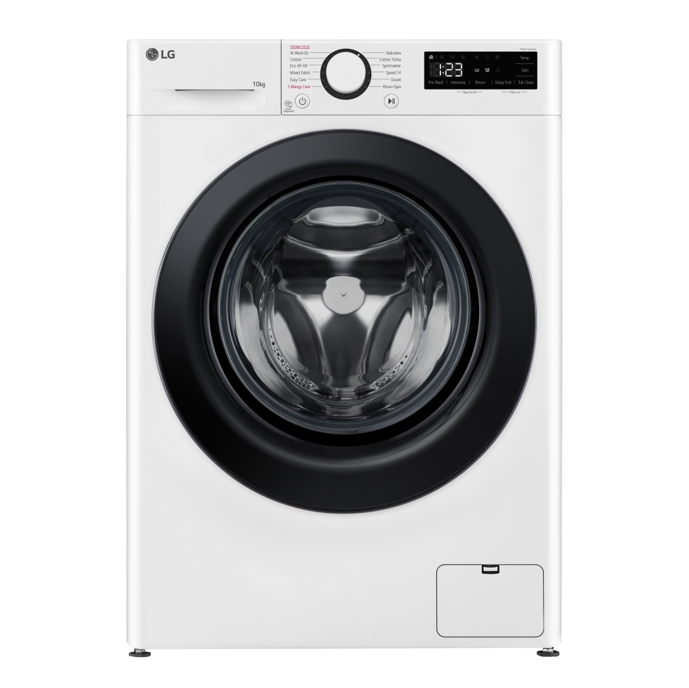 LG 10kg Washing Machine - 1400 Spin - TurboWash - Steam - White F4Y510WBLN1