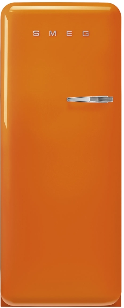 Smeg 50'S Style 60Cm Freestanding Fridge With Ice Box Left Hand Hinge In Orange Fab28lor6 - Image 3