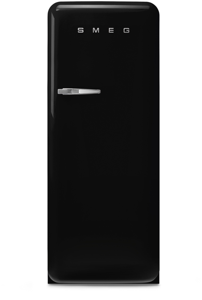 Smeg FAB28RBL6UK Tall Fridge with Ice Box, Black, C Rated, Freestanding