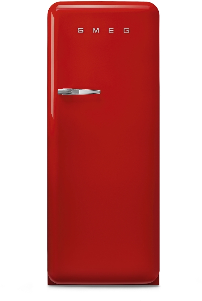 Smeg FAB28RRD6UK Tall Fridge with Ice Box, Freestanding