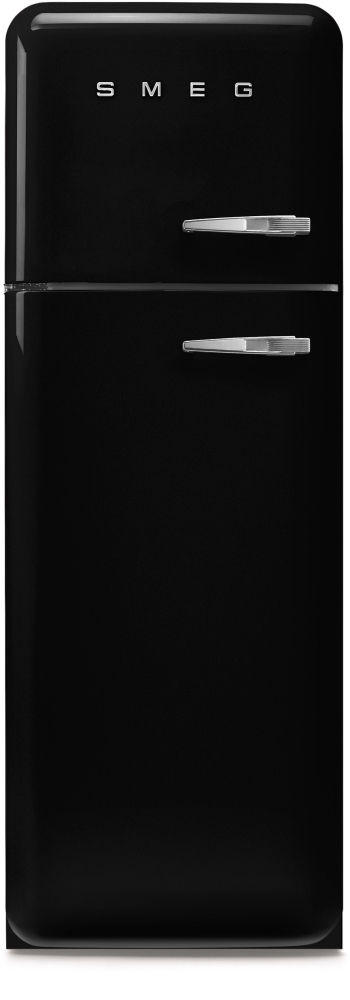 Smeg FAB30LBL6UK Static Fridge Freezer, 80/20, Black, C Rated, Freestanding