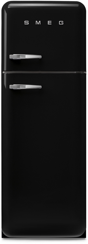 Smeg FAB30RBL6UK Static Fridge Freezer, 80/20, Black, C Rated, Freestanding