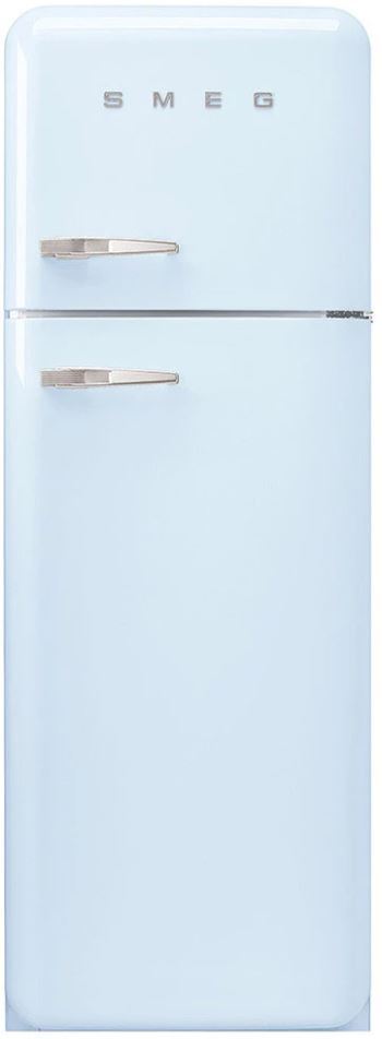 Smeg FAB30RPB5UK Retro Static Fridge Freezer, Pastel Blue