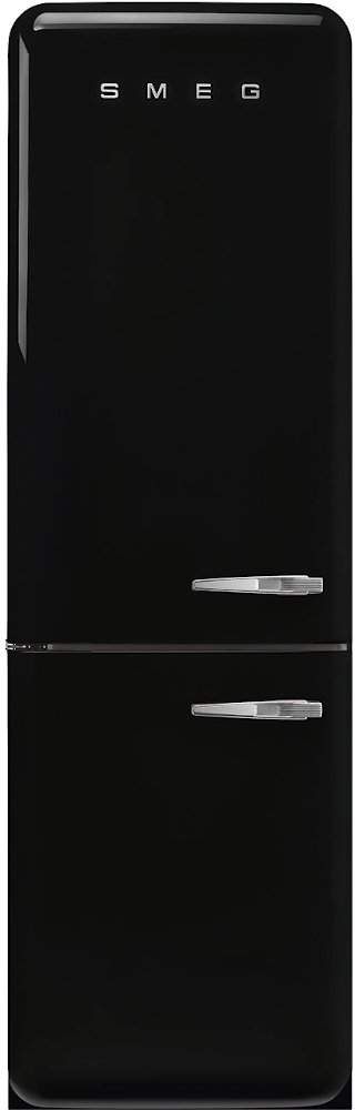 Smeg FAB32LBL5UK Retro Frost Free Fridge Freezer, 60/40, Black