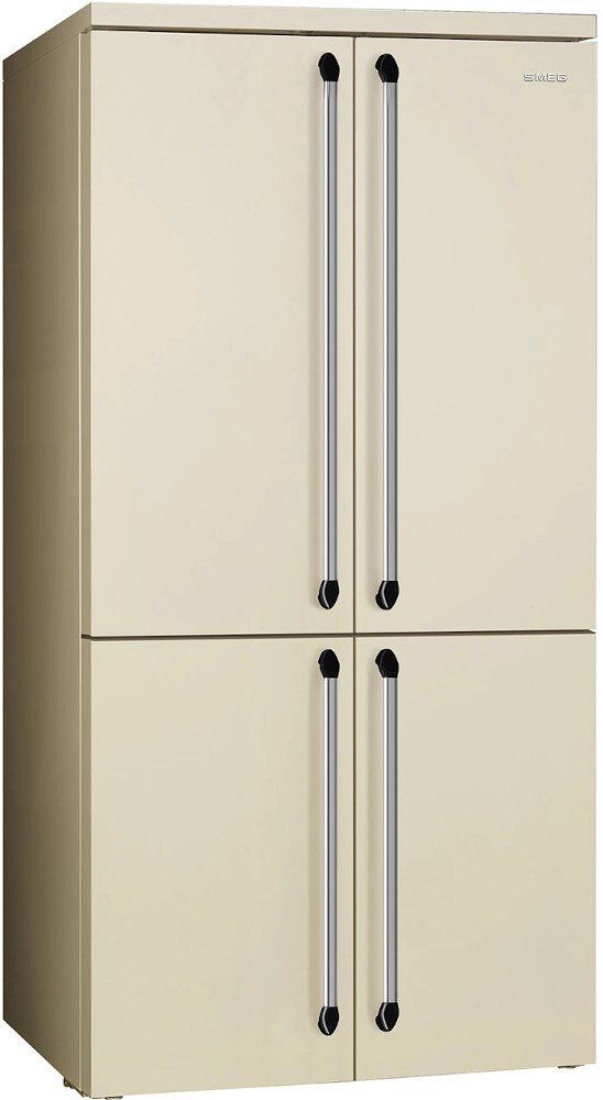 Smeg FQ960P5 Victoria American Fridge Freezer, Cream Marks Electrical