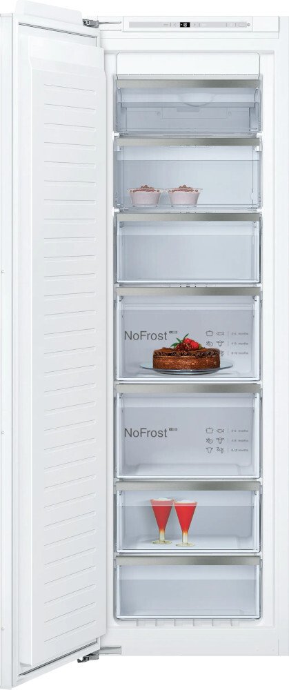 Neff GI7815CE0G N90 Frost Free Built-In Freezer, Fixed Hinge