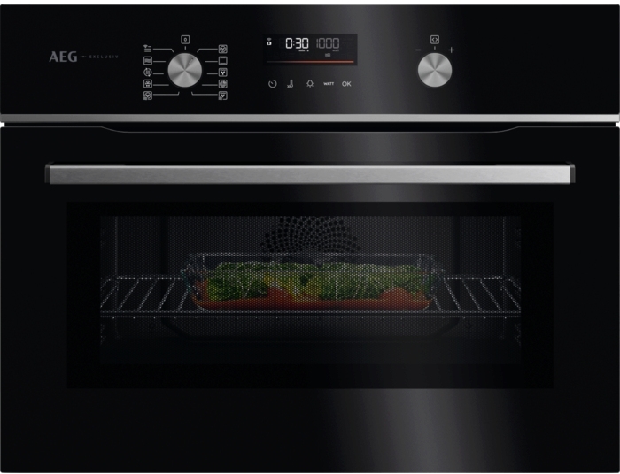 AEG - GK6NK40FB - Built-In Combination Microwave Oven - 44L - Black GK6NK40FB Exclusiv