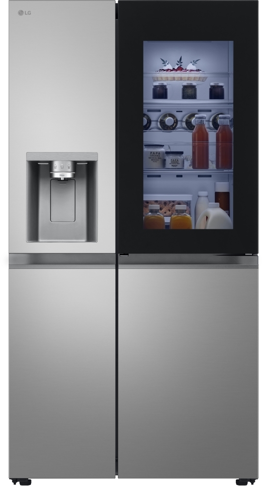 Lg Silver Gsxe81pybd Instaview American Fridge Freezer