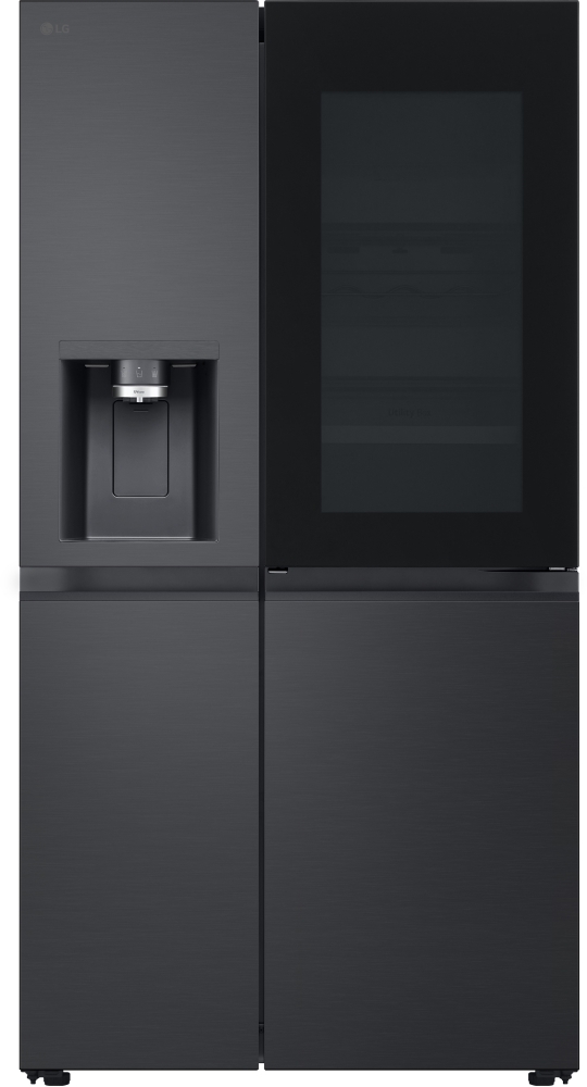 LG InstaView GSXE90EVAD American Fridge Freezer - 628L - Black - D Rated GSXE90EVAD
