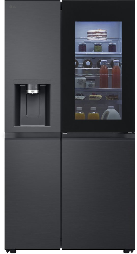 LG GSXE90EVDD American Fridge Freezer - 628L - InstaView - Craft Ice - Black Steel GSXE90EVDD