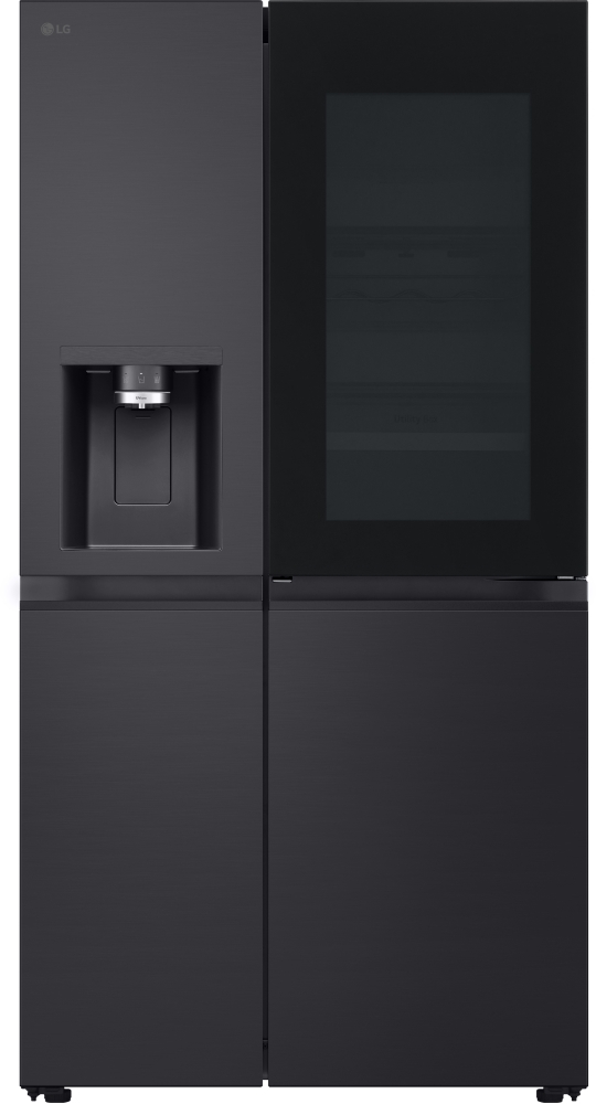 LG GSXE91EVAD American Fridge Freezer - InstaView Door-in-Door - 628L Total Capacity - Essence Black Steel GSXE91EVAD