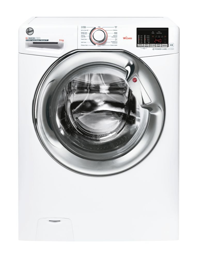 Buy Hoover H3WS495DACE Washing Machine White with Chrome Door Marks